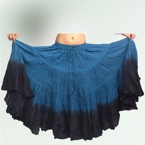 Gypsy Fusion Belly Dance  25 yard cotton skirt by Wevez  ONE SIZE